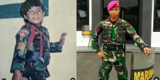 Pria Ini dari Kecil Suka Pakai Baju Loreng, Kini Menjadi TNI Bukti Mimpi jadi Nyata