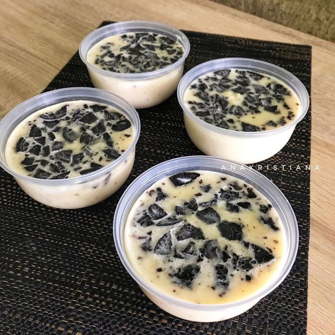 8 resep puding oreo lembut camilan lezat mudah dibuat