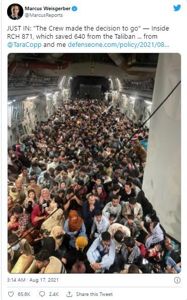 hoaks foto warga afghanistan sedang dievakuasi