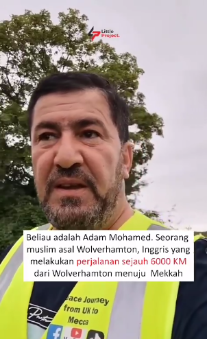 bule muslim jalan kaki bawa gerobak dari inggris ke mekkah buat haji
