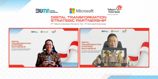 Kolaborasi Telkom dan Microsoft Percepat Transformasi Digital di Indonesia