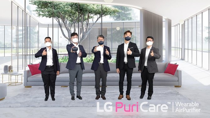 generasi terbaru lg puricare wearable air purifier