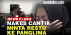 VIDEO: Reaksi Panglima TNI Ketika Nakes Cantik Minta Restu Jadi Anggota TNI AL