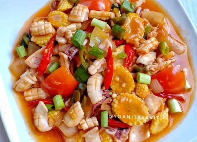 Resep Cumi Asam Manis Ala Resto Chinese Food Yang Lezat Dan Mudah