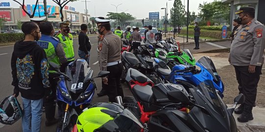 55 Peserta Sunmori di Tangerang Selatan Kena Tilang