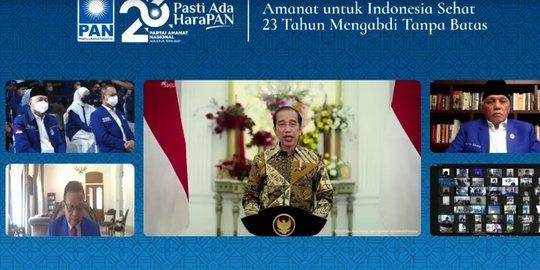 Jokowi di HUT ke-23 PAN: Hindari Politik Sektarian Halangi Persatuan dan Kesatuan