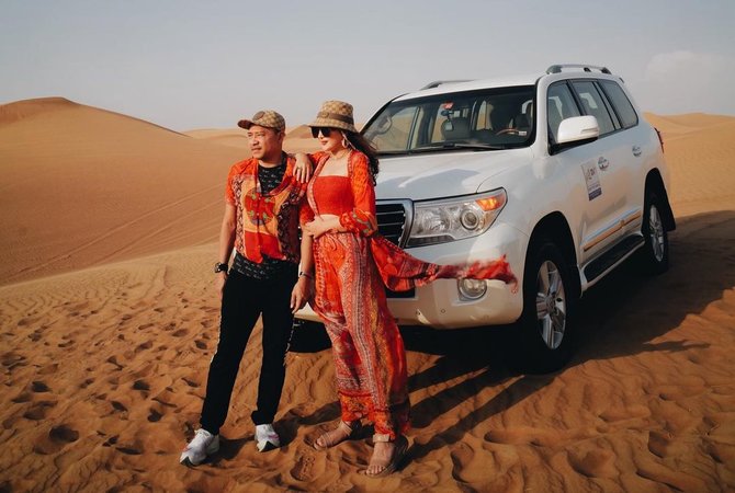 keluarga anang hermansyah liburan di dubai