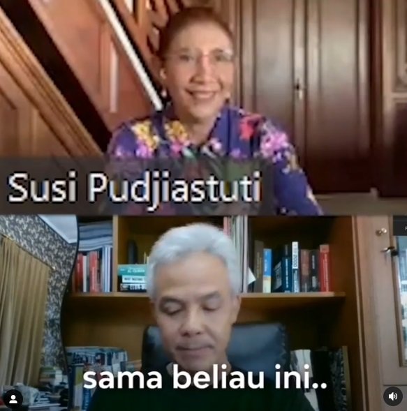 susi pudjiastuti dan ganjar pranowo