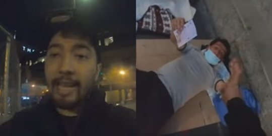 Youtuber Indonesia Bagi-bagi Uang Dollar di Los Angeles Untuk Tunawisma Jalanan