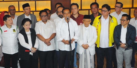 Jokowi Bertemu Ketum Parpol Pendukung, Zulkifli Hasan Ikut Hadir