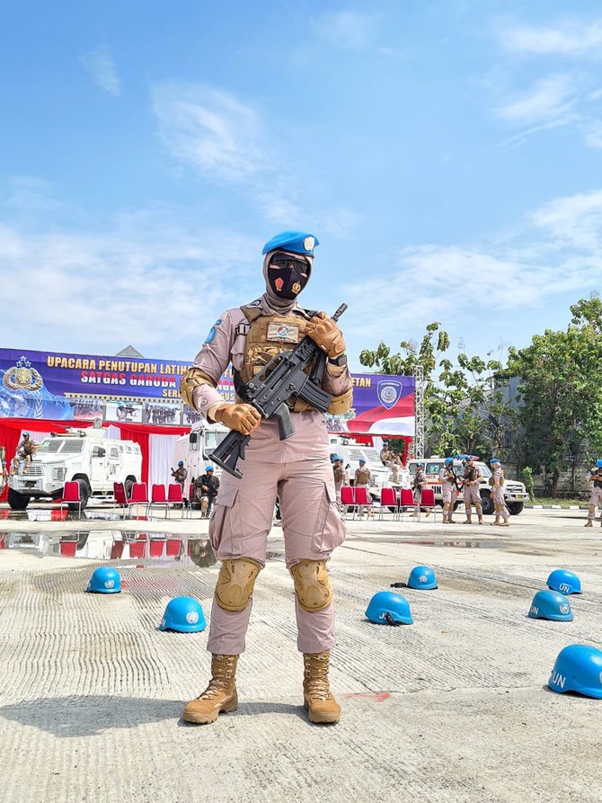 lima personel polda banten gabung pasukan perdamaian pbb di afrika tengah