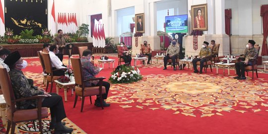 Di Depan Ketum Parpol, Jokowi Klaim Indeks Kepercayaan Publik ke Pemerintah Naik