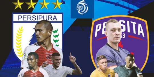 Jadwal Live Streaming BRI Liga 1 Persipura Vs Persita di Vidio, Sabtu 28 Agustus 2021