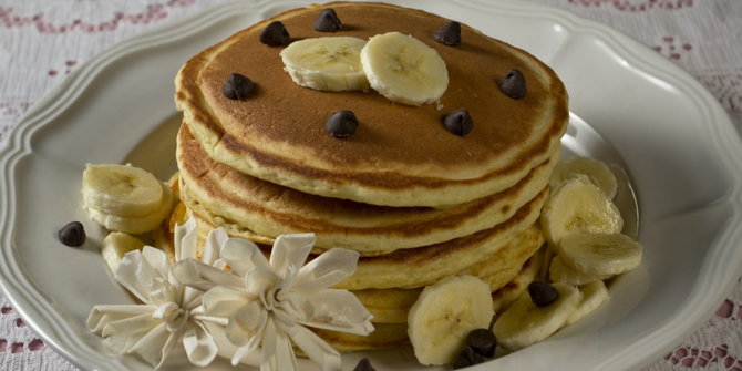 ilustrasi banana pancake