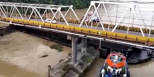 Investigasi BBPJN Rampung, Pilar Jembatan Mahakam Rusak akibat Ditabrak Tongkang