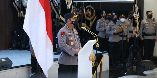 Pimpin Sertijab, Kapolri Terima Kasih ke Eks Kapolda Sulteng Telah Jaga Kondusifitas