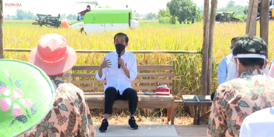 Jokowi: Pemerintah Berupaya Ubah Mindset Petani Tradisional ke Smart Farming