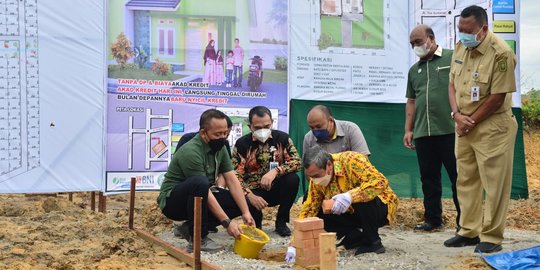 Rumah DP 0 Persen untuk Pekerja Perkebunan Sawit Riau Mulai Dibangun