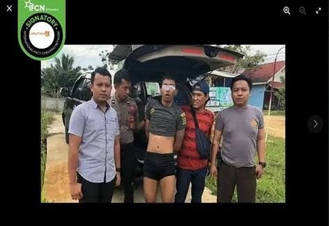 hoaks foto penangkapan perampok toko emas di pasar simpang limun medan