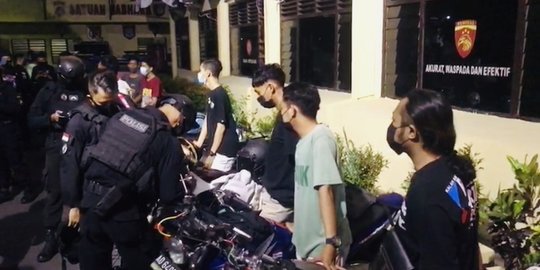 Hendak Konvoi Liar di Solo, Puluhan Sepeda Motor Berknalpot Bising Diciduk