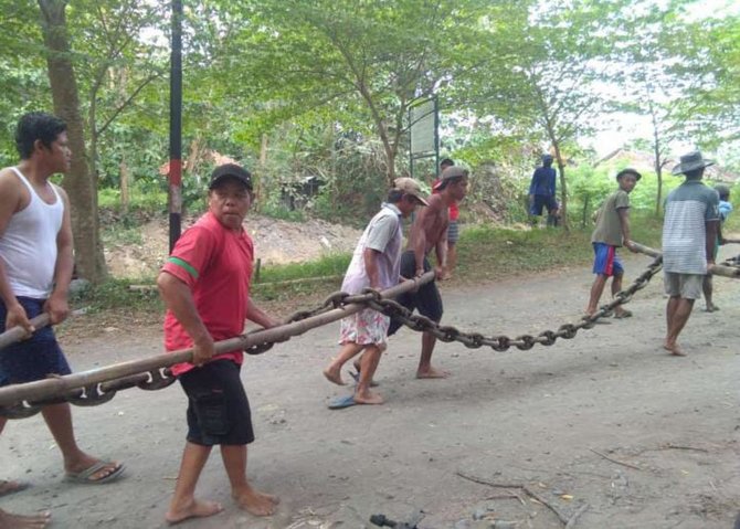 penemuan bejana dan rantai raksasa di bantul