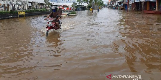 Sungai Meluap Akibat Curah Hujan Tinggi, Sejumlah Wilayah di Barito Utara Banjir