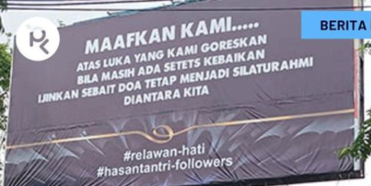 'Jagoannya' Ditangkap Korupsi, Relawan Bupati Probolinggo Minta Maaf Lewat Billboard