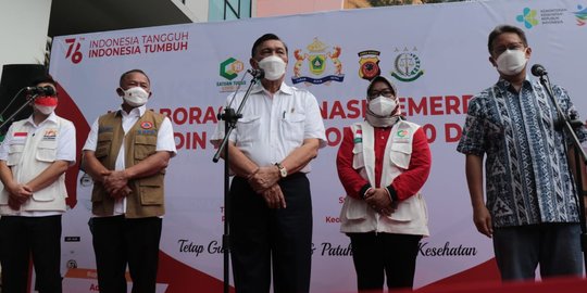 Luhut: Kelengahan Sekecil Apapun Kita Lakukan Ujungnya Terjadi Peningkatan Kasus