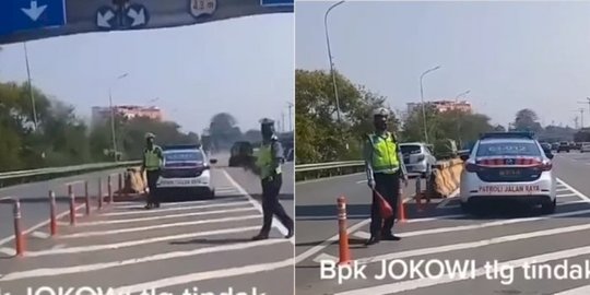 Viral Video Polisi Diduga Lakukan Pungli di Jalan Tol, Minta Uang Rp50 Ribu