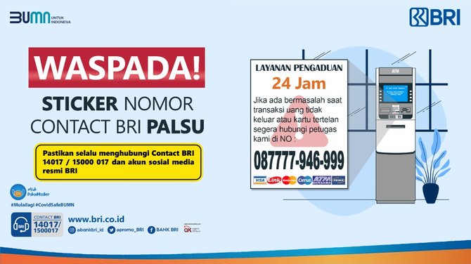 waspada nomor kontak palsu bri