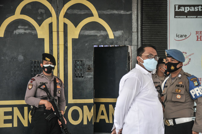 suasana lapas kelas i tangerang pasca kebakaran