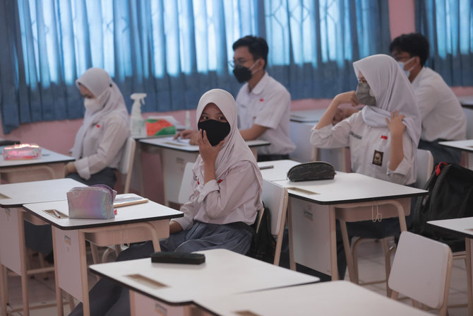 uji coba pembelajaran tatap muka di tangerang