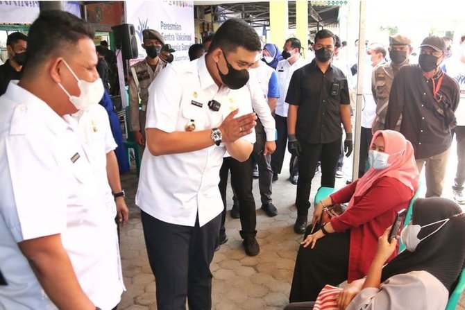 vaksinasi covid 19 di medan diwarnai protes warga ini penyebabnya