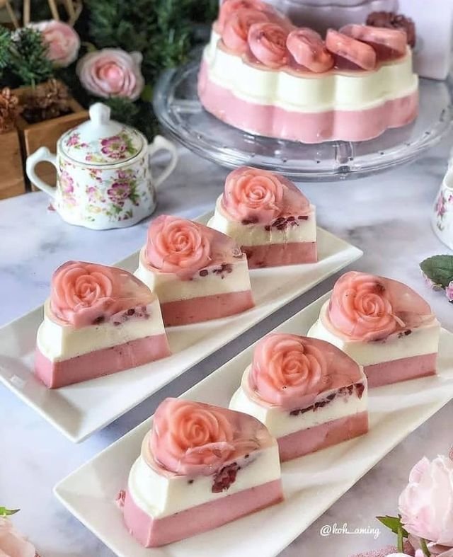 resep puding strawberry