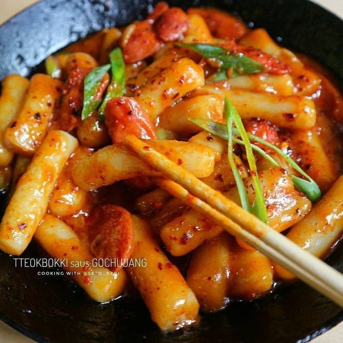 resep tteokbokki lezat