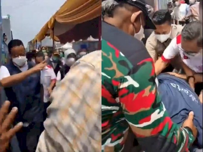 video viral anies baswedan jatuh ke selokan