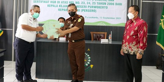 Kejari Purwokerto Kembalikan Aset Milik PT KAI