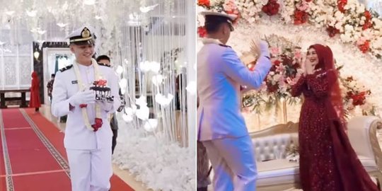 Polwan Cantik Bahagia Bertubi-tubi, di Hari Pernikahan Diberi Kejutan Oleh Suami