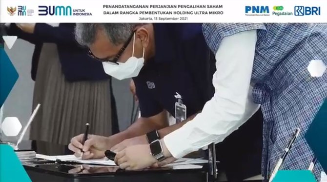 holding ultra mikro resmi terbentuk menteri bumn tonggak sejarah baru telah lahir