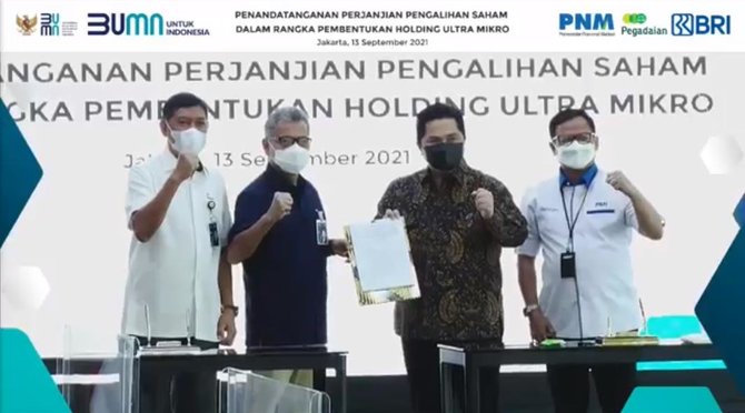 menilik proses panjang pembentukan holding ultra mikro hingga masuk tahap akhir