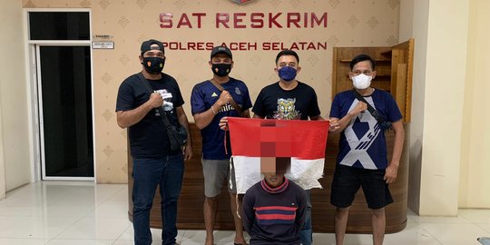 Pria Aceh Selatan Diciduk Diduga Hina Polisi dan Bendera Merah Putih di TikTok