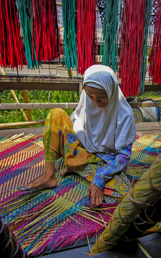 kerajinan tikar purun