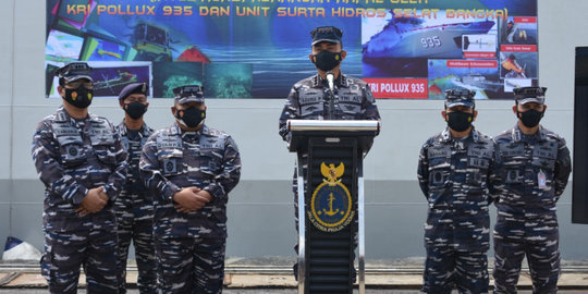 Pushidros TNI AL Temukan Bahaya Pelayaran di Selat Bangka Berupa Kerangka Kapal