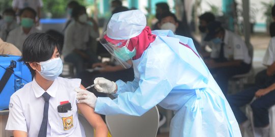 57 Persen Pelajar di Banten Telah Disuntik Vaksin Covid-19