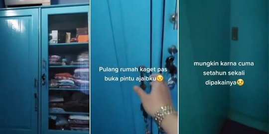 Wanita Ini Pamer Pintu Rahasia Dalam Lemari, Pas Dibuka Isinya Bikin Kaget