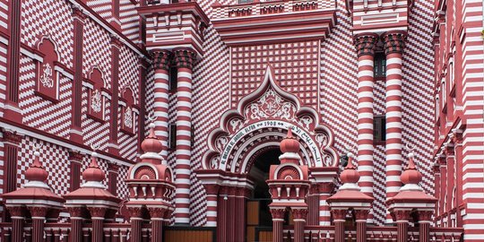 Potret Uniknya Masjid 'Permen' di Sri Lanka, Pertama Kali Ditutup Setelah 112 Tahun
