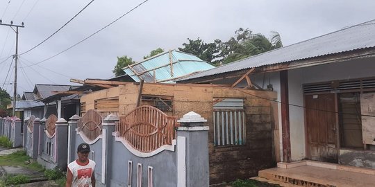 20 Rumah di Talaud Sulawesi Utara Rusak Dihantam Angin Kencang