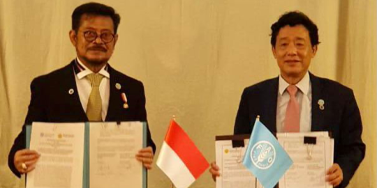 Perkuat Leadership Indonesia, Mentan SYL Teken MoU dengan FAO