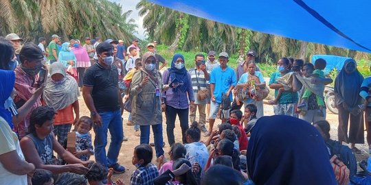 Ratusan Anak Korban Konflik Buruh dengan Perusahaan Dievakuasi dari Kampar