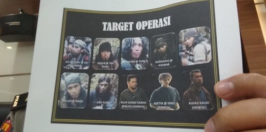 Identitas 4 DPO Teroris Poso Diburu Petugas Gabungan TNI dan Polri